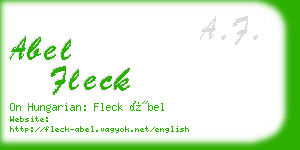 abel fleck business card